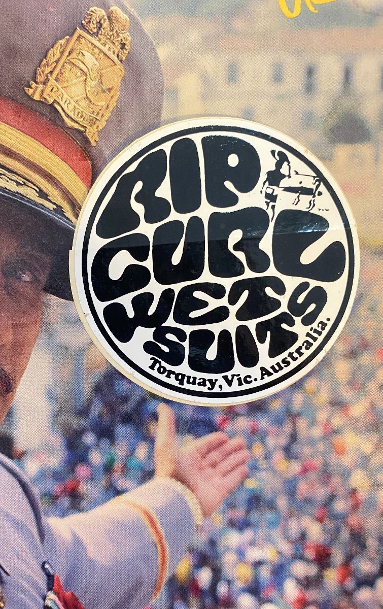 Rip Curl Wetsuits Torquay, Vic. Australia Sticker – Vintage