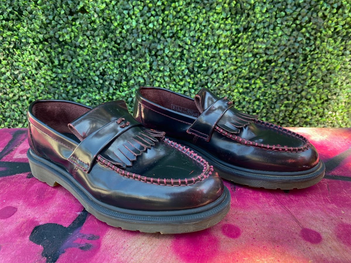 Doc Marten Adrian Arcadia Leather Tassel Loafers W/ Tassels Removed As-is |  Boardwalk Vintage
