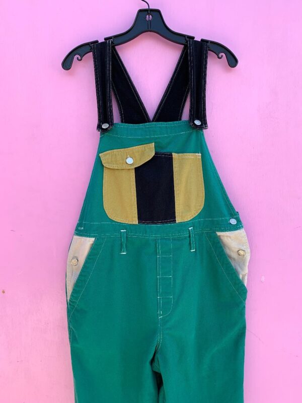 product details: RAD 1990S COLORBLOCK COTTON OVERALLS AS-IS photo