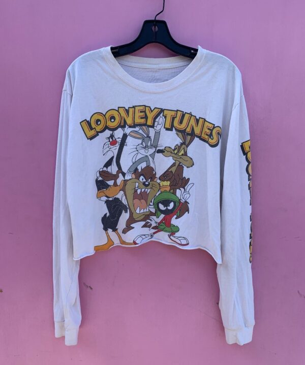 product details: CROPPED LOONEY TUNES WARNER BROTHERS LONG SLEEVE W/ THE WHOLE GANG photo