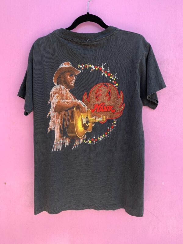 product details: *AS-IS* SUPER SOFT SUN FADED HANK WILLIAMS GRAPHIC BAND T SHIRT photo