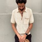 AMAZING KNIT COLLARED SHIRT MADE IN FRANCE