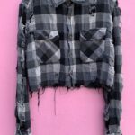 REWORKED & CROPPED FLANNEL BUTTON UP SHIRTS AS-IS