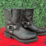 CLASSIC LEATHER HARNESS MOTORCYCLE BOOTS