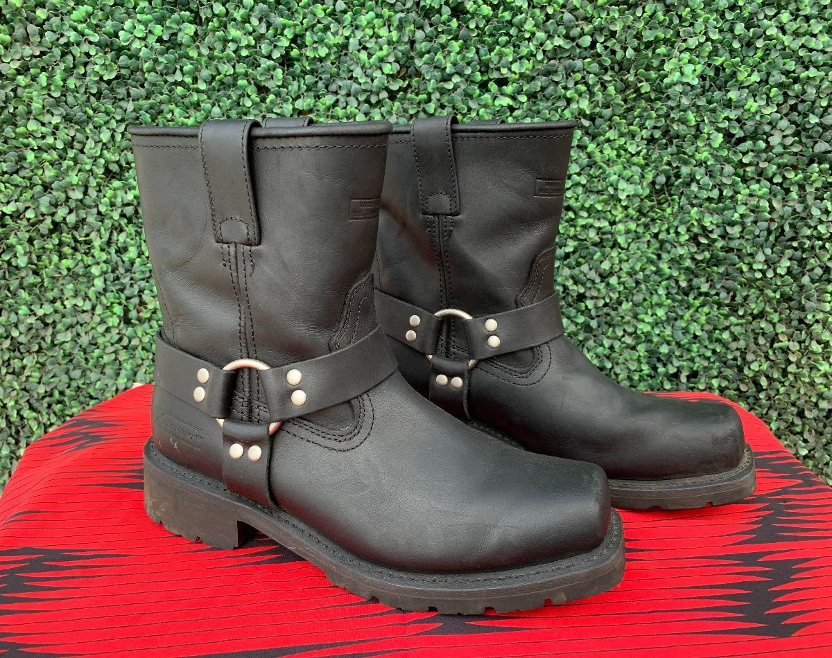 product details: CLASSIC LEATHER HARNESS MOTORCYCLE BOOTS photo