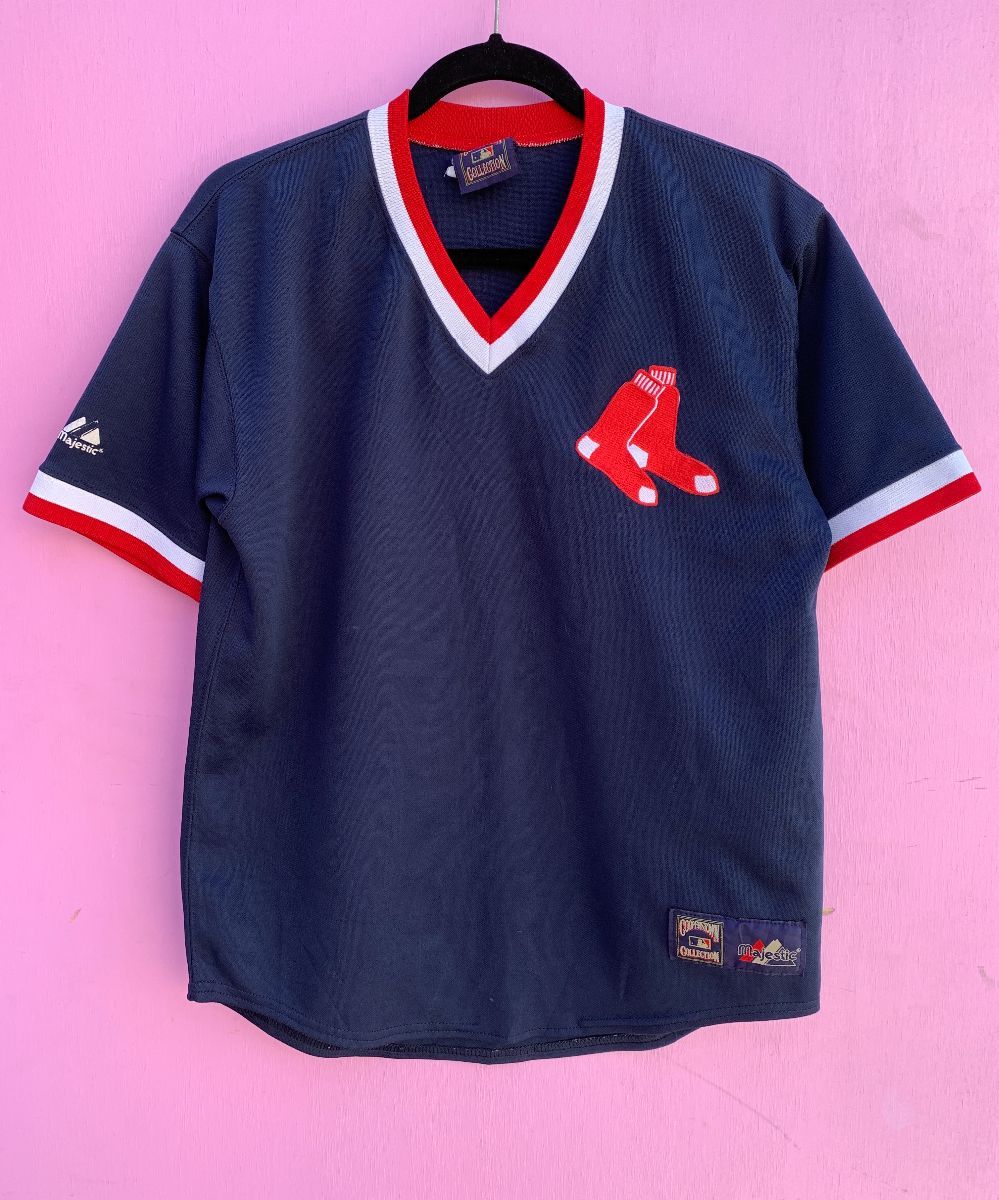 product details: MLB BOSTON RED SOCKS COOPERSTOWN COLLECTION BASEBALL JERSEY photo