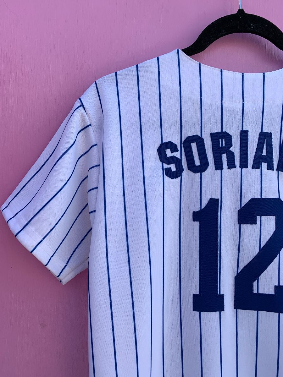 Genuine Merchandise Stitches Kids "#12 Soriano" Chicago Cubs MLB  Jersey Size M