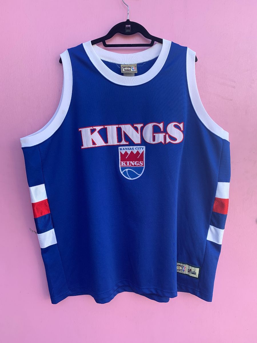 product details: THROWBACK HARDWOOD CLASSIC NBA KANSAS CITY KINGS BASKETBALL JERSEY photo