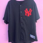 MLB NEW YORK YANKEES ALT COLOR PRACTICE BUTTON UP BASEBALL JERSEY