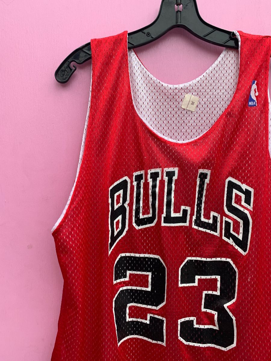 VTG Chicago Bulls Michael Jordan Hanes Mesh Jersey 23 Red 