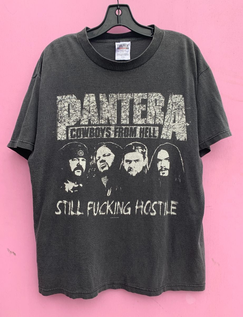 product details: PANTERA BAND T-SHIRT 2000S COWBOYS FROM HELL STILL FUCKING HOSTILE photo