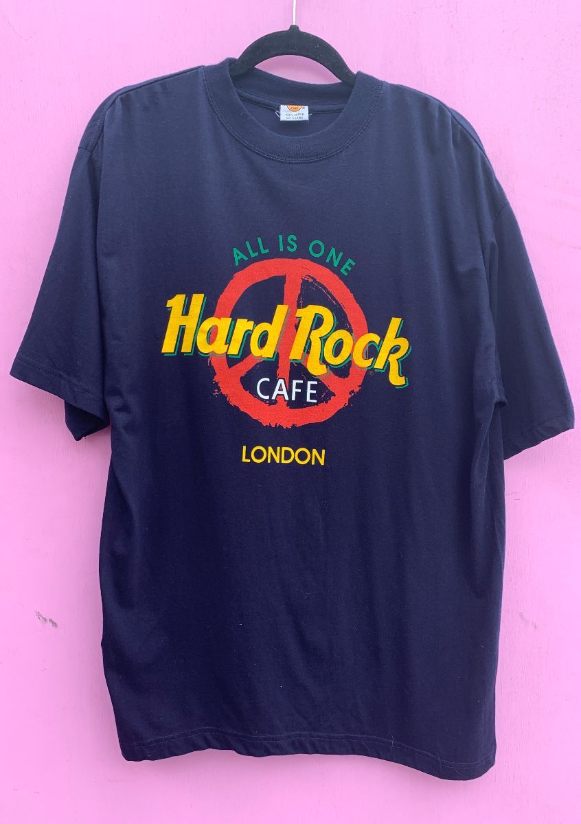 product details: HARD ROCK LONDON ALL IS ONE PEACE SIGN GRAPHIC T-SHIRT photo