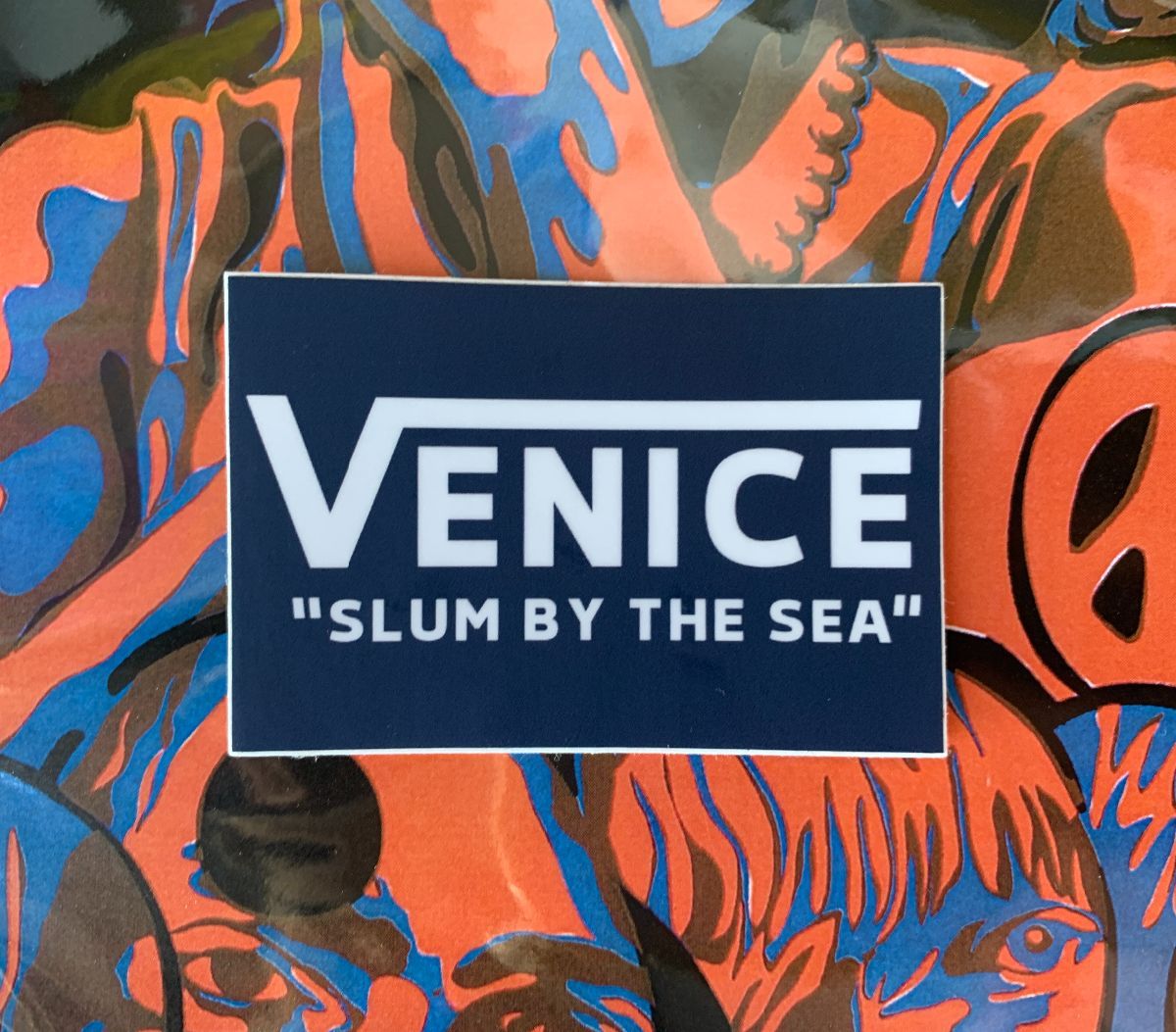 product details: VENICE VANS SLUM BY THE SEA STICKER photo