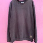 PERFECTLY TATTERED CARHARTT CREWNECK SWEATSHIRT DISTRESSED SUNFADE AS-IS