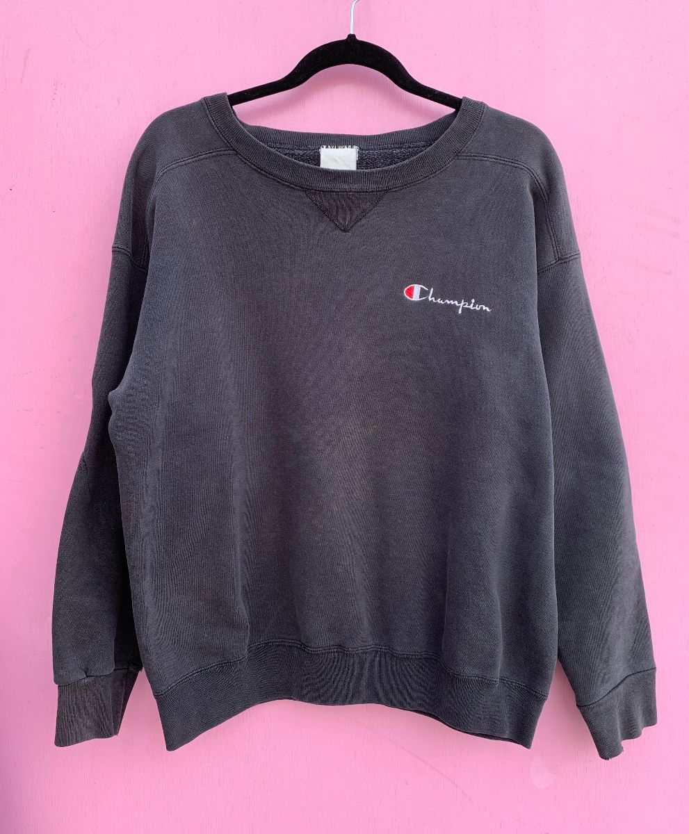 product details: PERFECTLY FADED CHAMPION CREWNECK SWEATSHIRT AS-IS photo