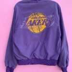 LOS ANGELES LAKERS BUTTON UP BOMBER JACKET AS-IS