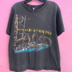 1990S WOLF PACK IN NATURE SINGLE STITCH BOXY FADED T-SHIRT AS-IS