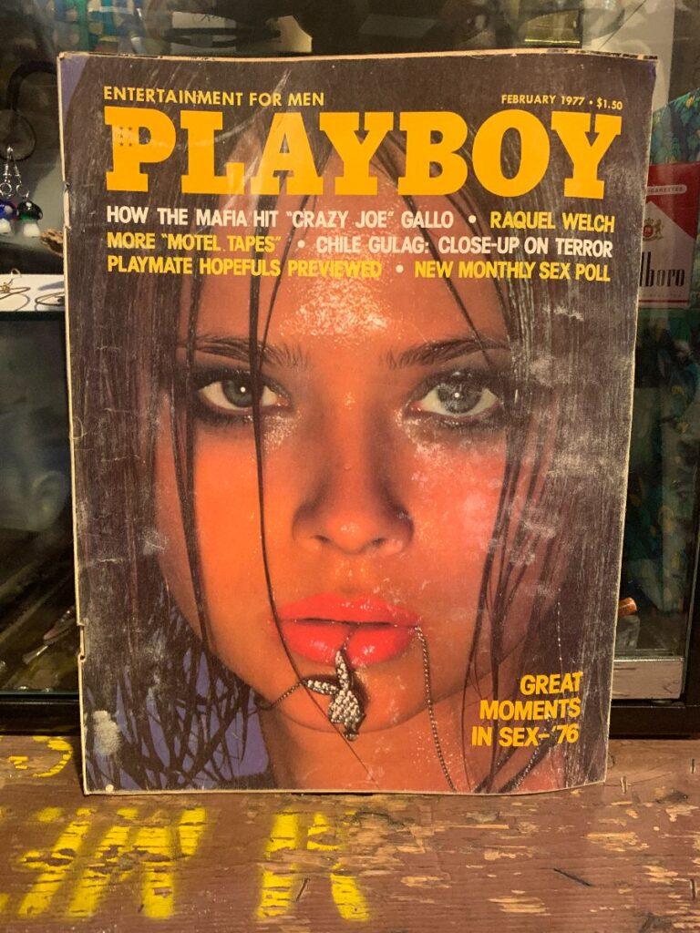 Playboy magazine february 1977 mafia hit crazy joe gallo as is