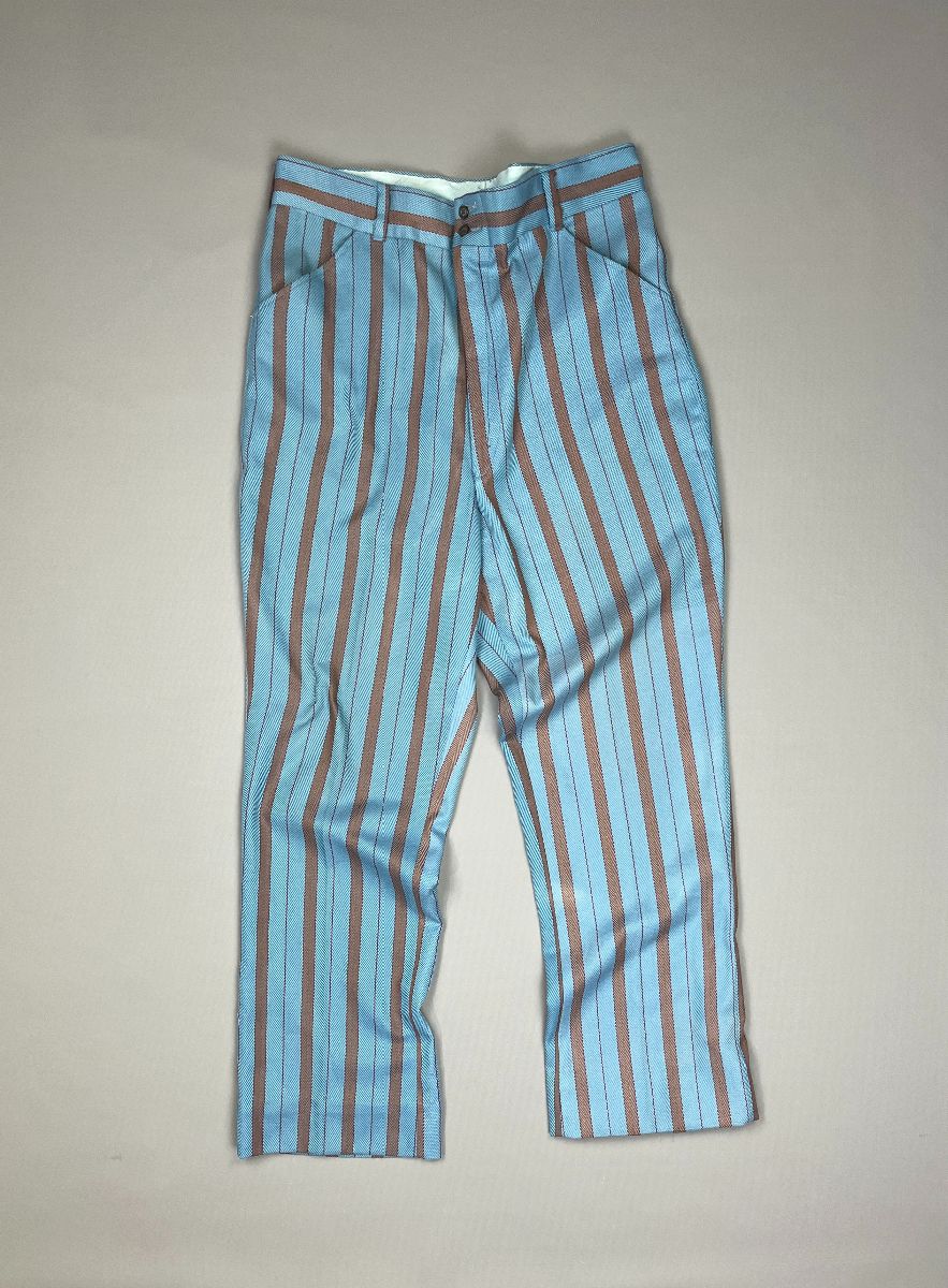 product details: SWEET 1970S STRIPED HERRINGBONE STYLE TROUSERS photo
