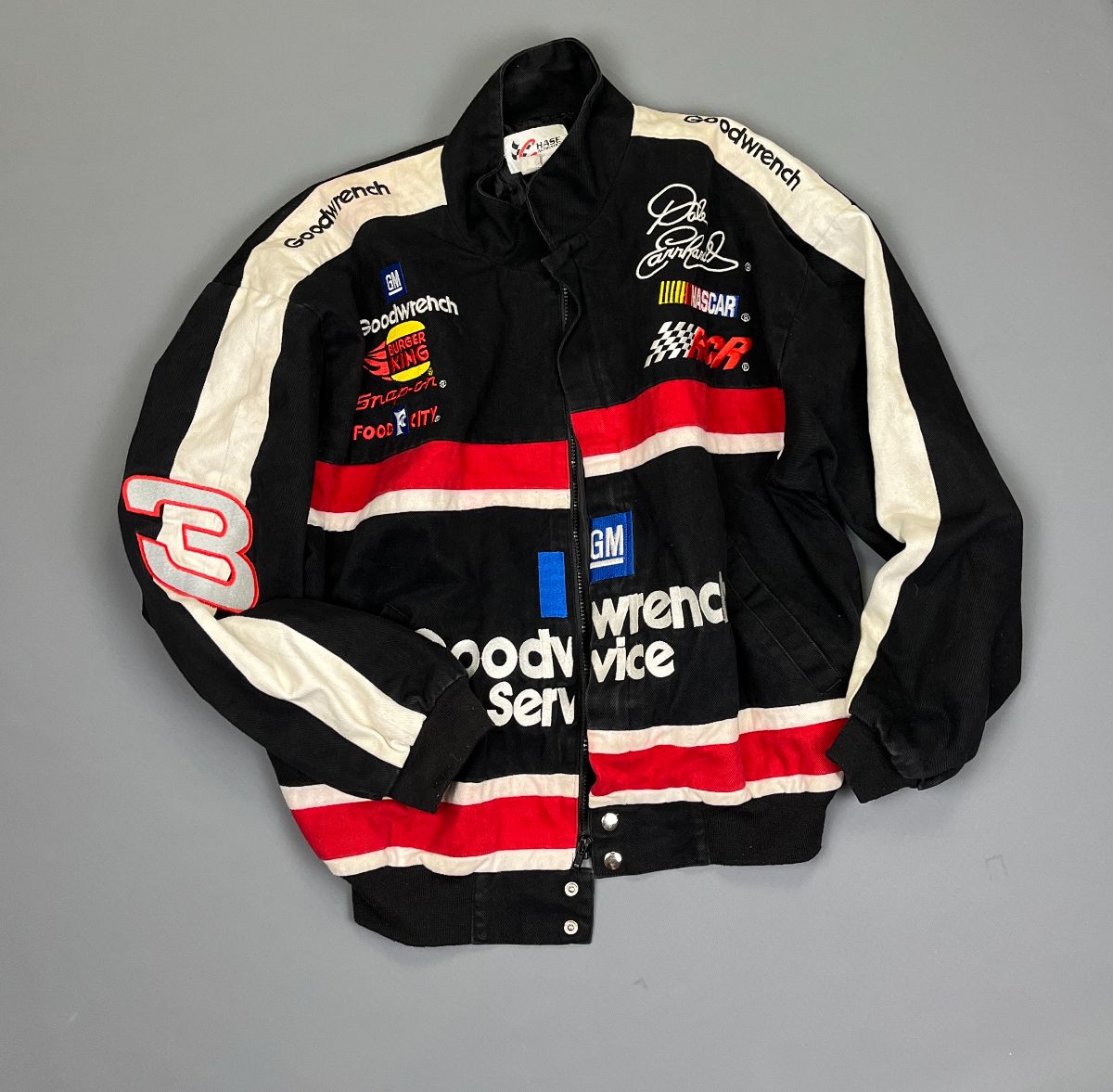 product details: 1990S FULLY EMBROIDERED DALE EARNHARDT NASCAR RACING JACKET  AS-IS photo