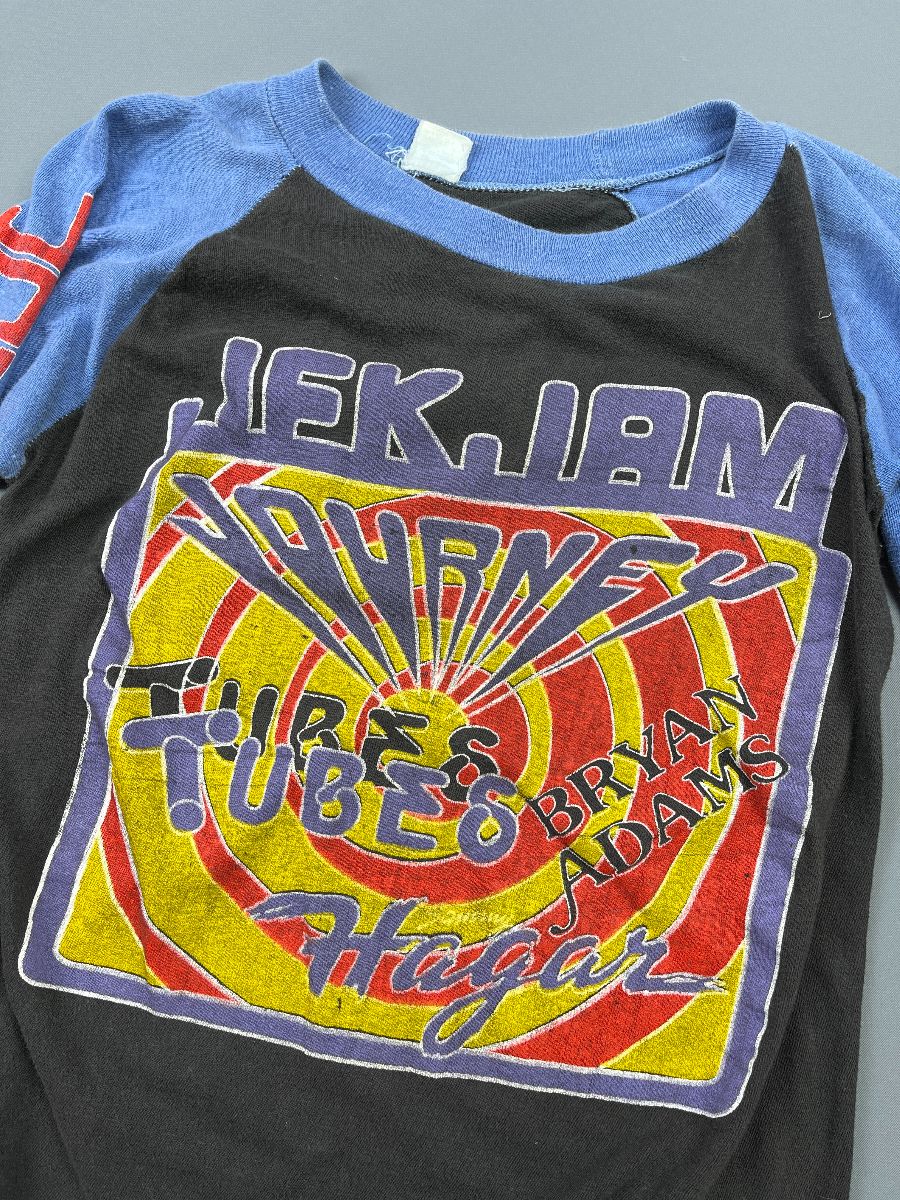 Rad Jfk Jam 1983 Concert Raglan Baseball T-shirt Journey, Tubes, Sammy ...