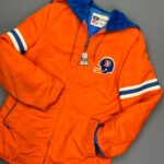 RETRO NFL DENVER BRONCOS SHERPA LINED NYLON PARKA JACKET