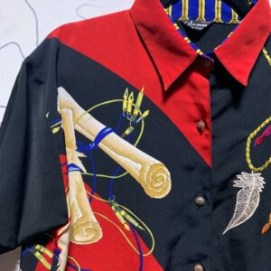 Outlet Vintage Georgia Jaycees shirt with patches sized large bowling shirt