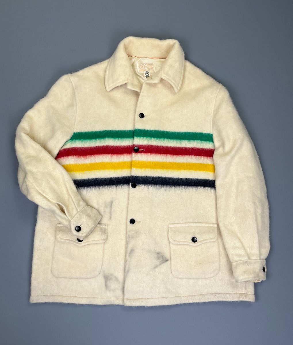 product details: WOW! CLASSIC WOOL HUDSON BAY STRIPED JACKET photo
