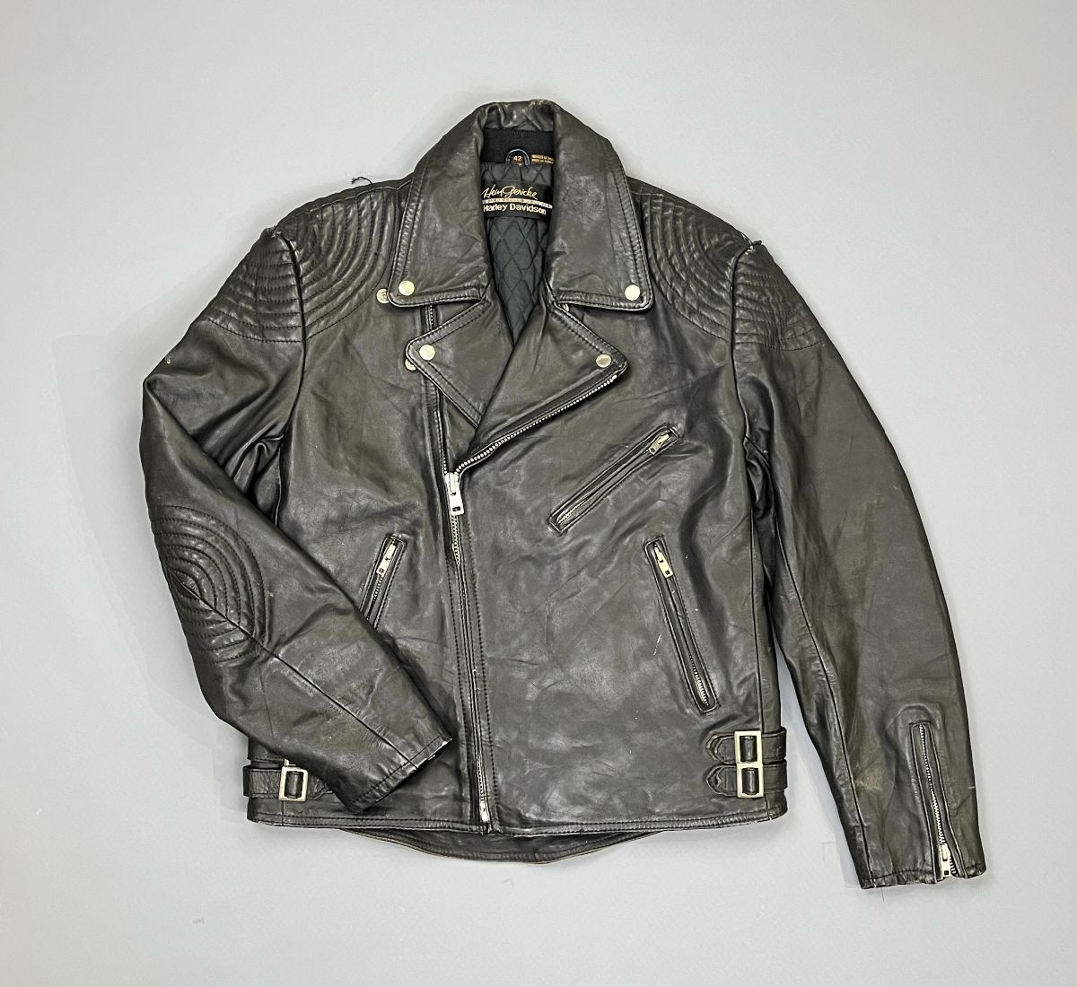 product details: HARLEY DAVIDSON LEATHER MOTORCYCLE JACKET AS-IS photo
