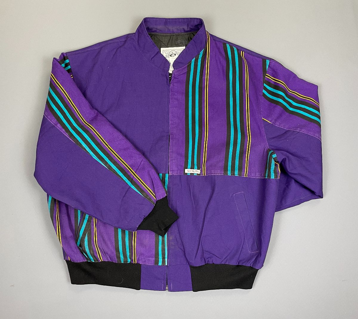 product details: 1990S PURPLE & TEAL SOUTHWESTERN RODEO JACKET photo