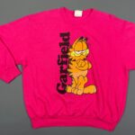 AWESOME 1978 GARFIELD THE CAT GRAPHIC SOFT PULLOVER SWEATSHIRT