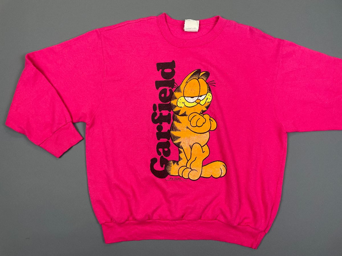 product details: AWESOME 1978 GARFIELD THE CAT GRAPHIC SOFT PULLOVER SWEATSHIRT photo