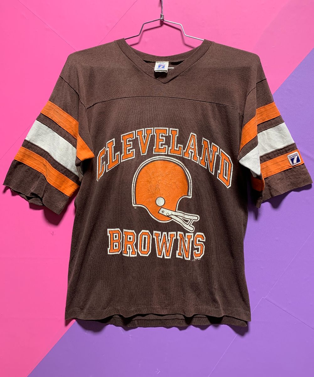 Retro Nfl Cleveland Browns Pullover Jersey T-shirt