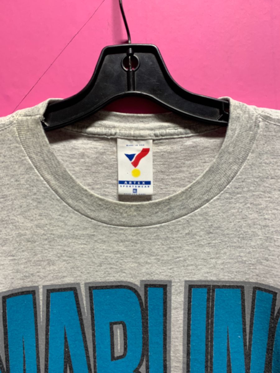 Vintage 90s MLB Florida Marlins T Shirt Size M 