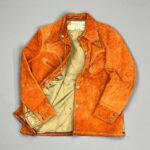 KILLER LATE 1970S SUEDE WESTERN RANCHER JACKET CONTRAST STITCHING