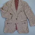 RETRO WOOL HOUNDSTOOTH BLAZER JACKET