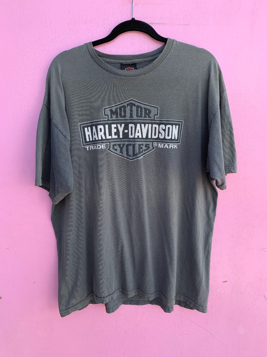 product details: FADED HARLEY DAVIDSON SHIELD GRAPHIC T-SHIRT HOUSE OF HARLEY MILWAUKEE photo