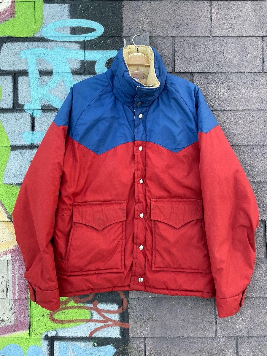 product details: AWESOME 1970S-80S SUNBUSTER COLOR BLOCK PUFFER PARKA JACKET photo