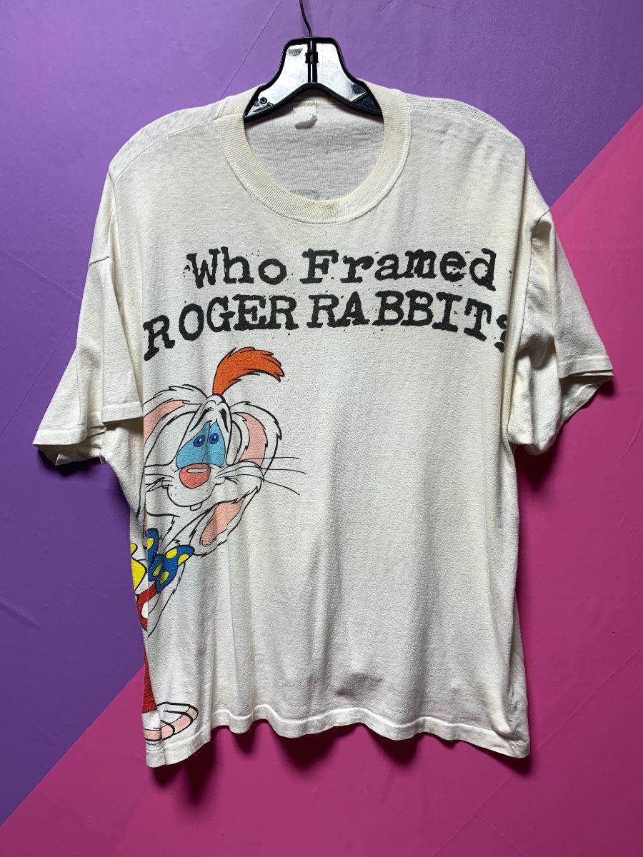 product details: *AS-IS* 1980S AWESOME WHO FRAMED ROGER RABBIT? SINGLE STITCH T-SHIRT photo