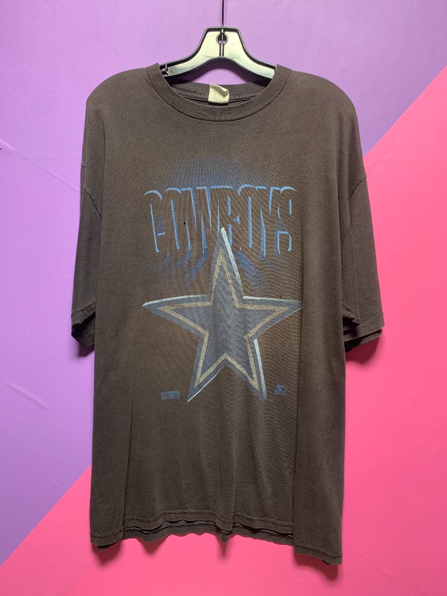 product details: *AS-IS* 1990S DALLAS COWBOYS LOGO GRAPHIC SINGLE STITCH T-SHIRT OVERSIZED photo