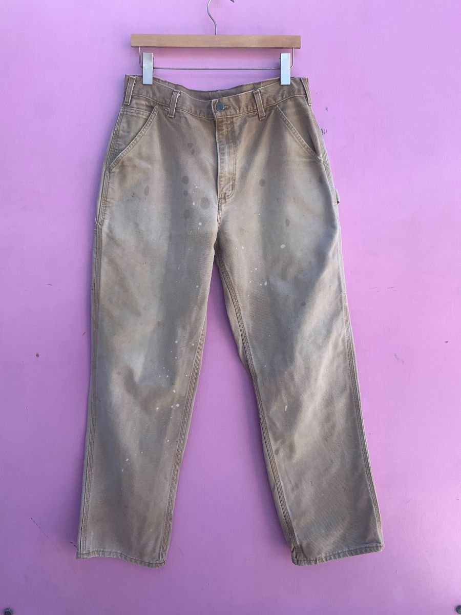 product details: CLASSIC CARHARTT WORKWEAR CARPENTER STYLE PANTS AS-IS photo