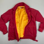 FUN 1960S-70S BRIGHT SHERPA LINED ZIP UP JACKET SMALL FIT