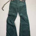 LEVIS BIG E CORDUROY FLARED EMERALD GREEN PANTS