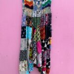 FUNKY MULTI FABRIC PATCHWORK HAREM PANTS