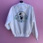 AS-IS SIXTY YEARS WITH YOU MICKEY MOUSE SATIN BUTTON UP JACKET