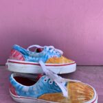 FUN TIE-DYED & BLEACHED SHOES FOR KIDS W/ BOX