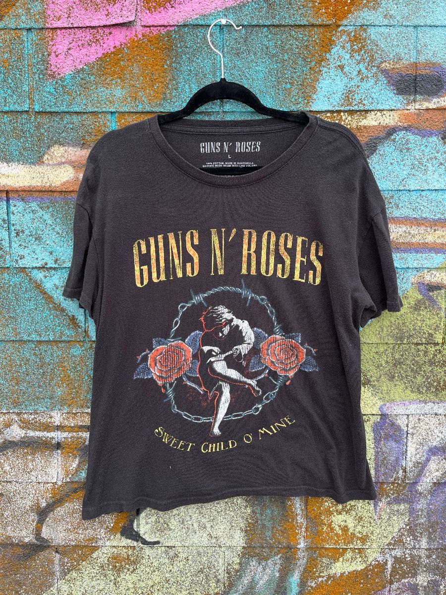 product details: FADED GUNS & ROSES SWEET CHILD OF MINE COTTON T-SHIRT photo