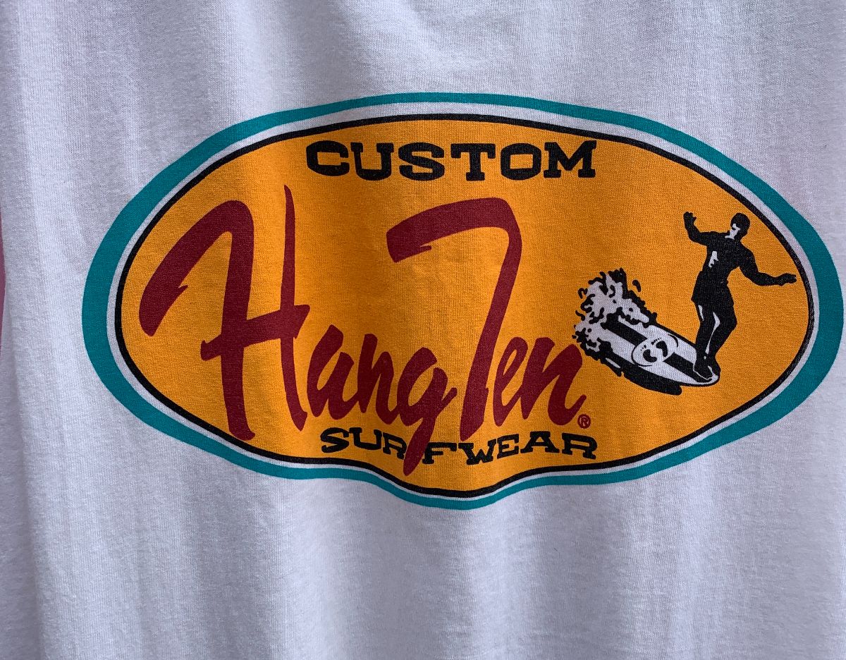 HANG TEN AWESOME HANG TEN SURF WEAR TANK TOP in WHITE