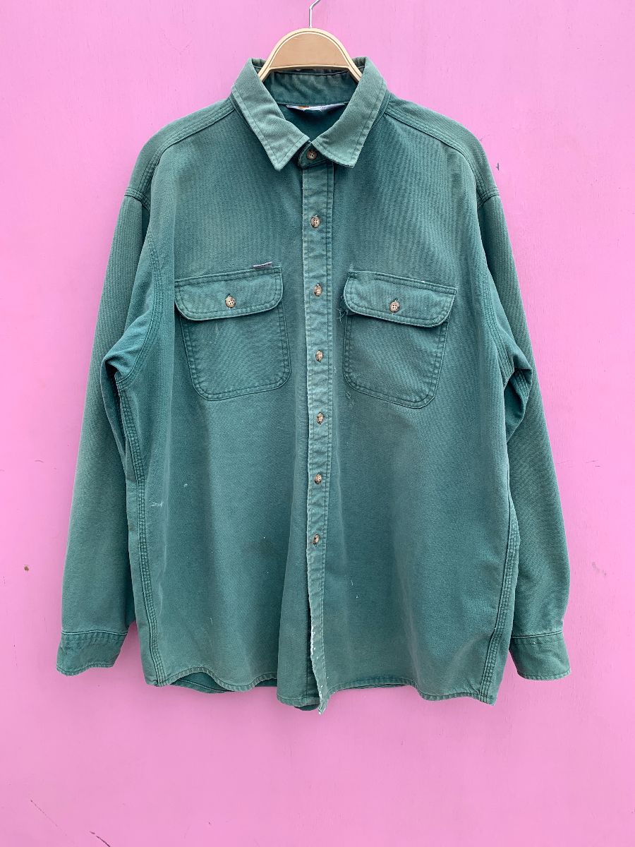 product details: AS-IS CARHARTT LONG SLEEVE BUTTON UP SHIRT photo