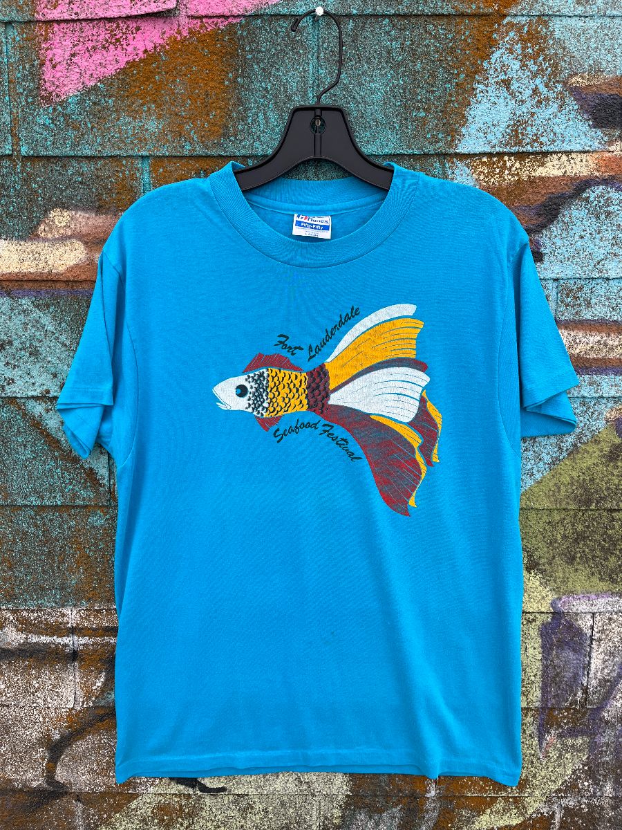 product details: FORT LAUDERDALE SEAFOOD FESTIVAL FISH GRAPHIC T-SHIRT photo